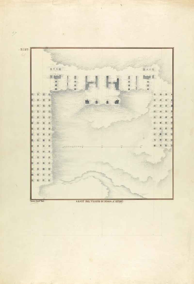 Plan Of The Temple Of Artemis At Ephesus