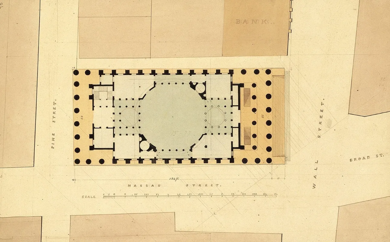 Plan Of U S Custom House Wall Art by Ithiel Town - High-Resolution Digital Print