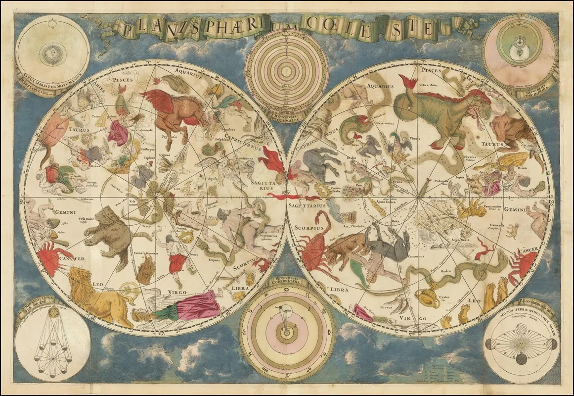 Planisphaerium Coeleste Wall Art by Frederik de Wit - High-Resolution Digital Print