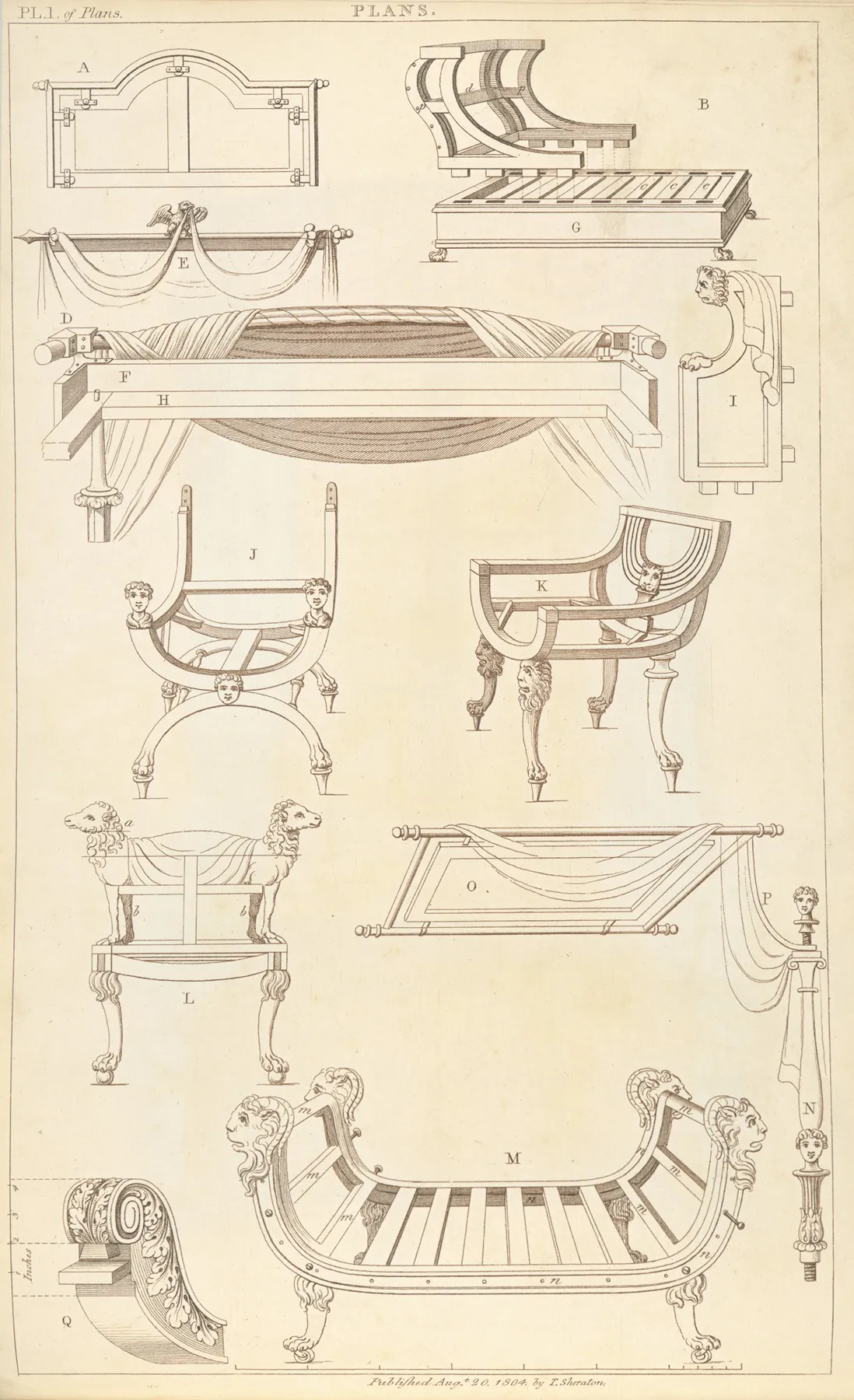 Plans Wall Art by Thomas Sheraton - High-Resolution Digital Print