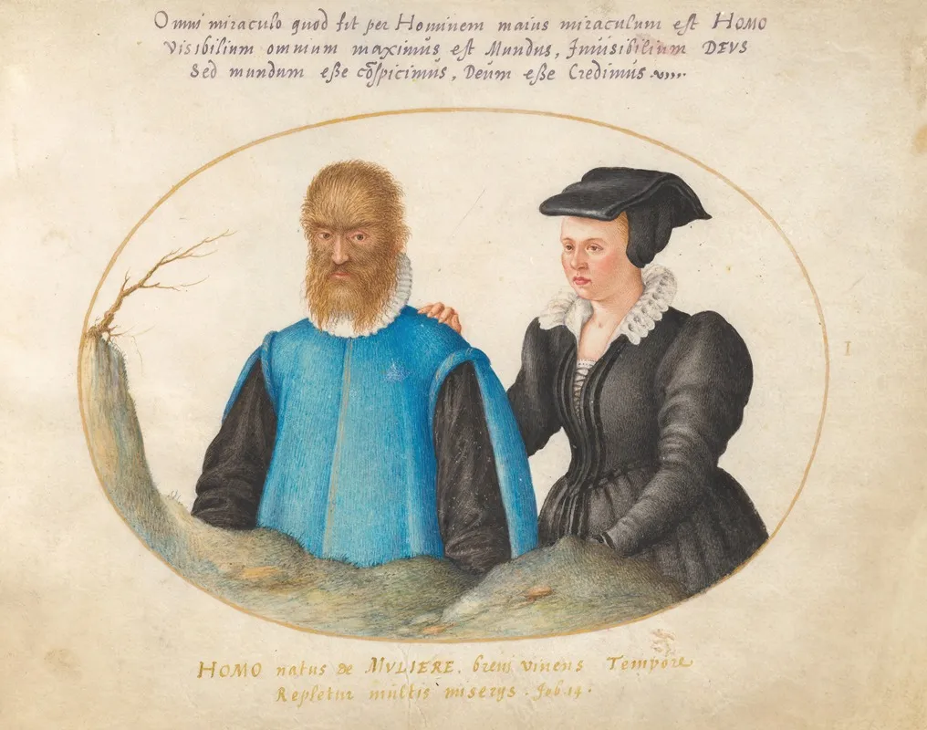 Plate 01 Pedro Gonzalez Petrus Gonsalvus And His Wife Catherine