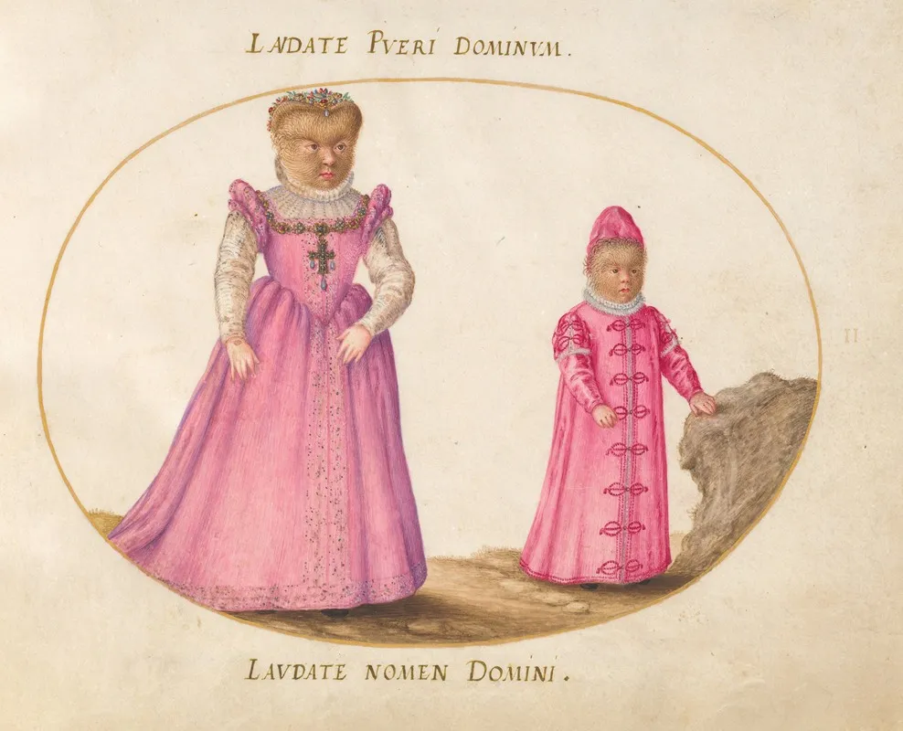 Plate 02 Maddalena And Enrico The Children Of Pedro Gonzalez Petrus Gonsalvus
