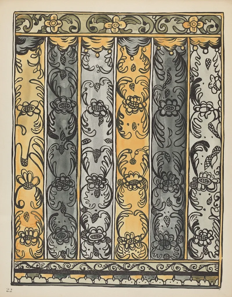 Plate 22 Wall Decoration Laguna From Portfolio Spanish Colonial Designs Of New Mexico