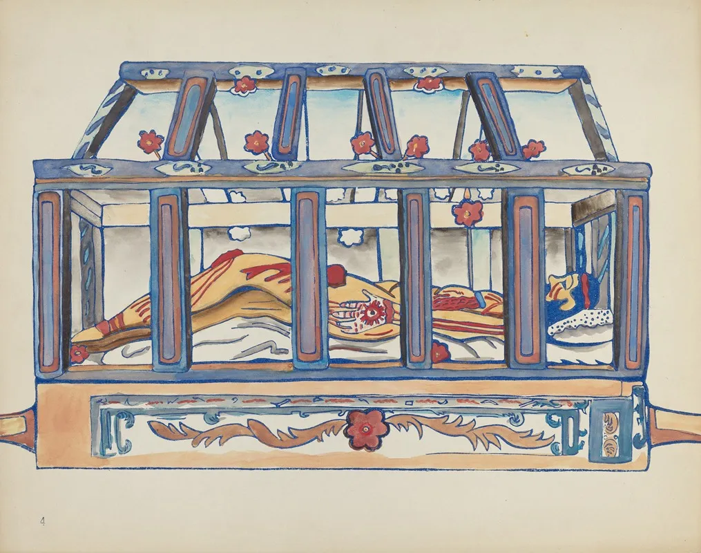 Plate 4 Christ In The Sepulchre From Portfolio Spanish Colonial Designs Of New Mexico