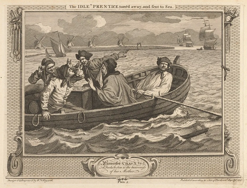 Plate 5 The Idle Prentice Turned Away And Sent To Sea