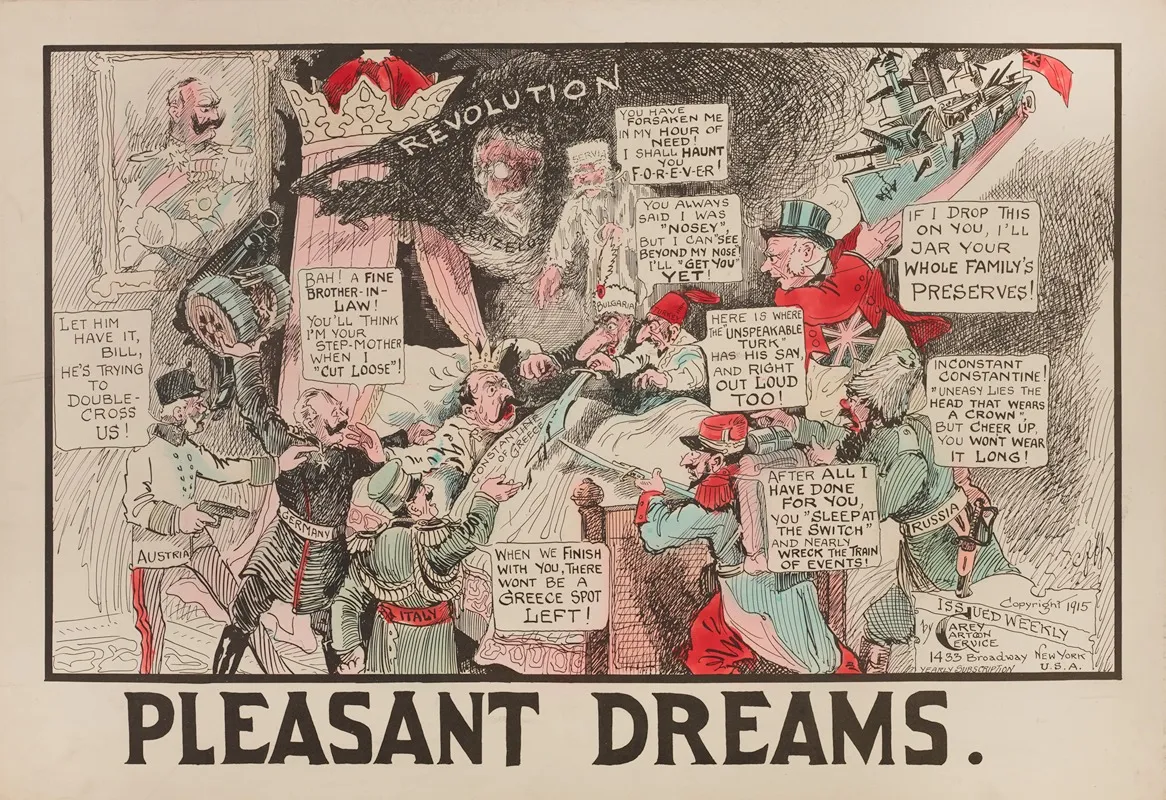 Pleasant Dreams Wall Art by Carey Cartoon Service - High-Resolution Digital Print