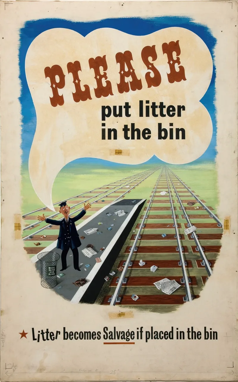 Please Put Litter In The Bin Litter Becomes Salvage If Placed In The Bin