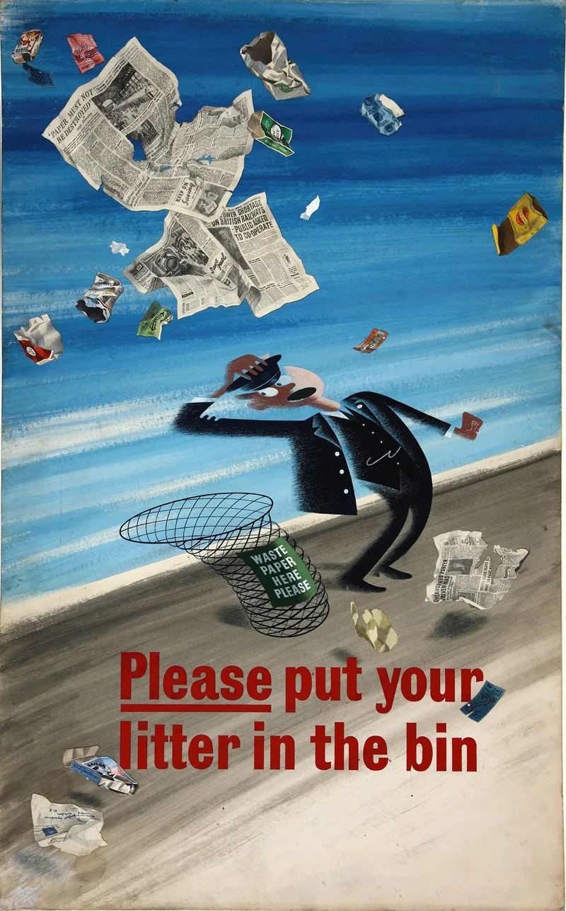 Please Put Your Litter In The Bin Wall Art by Anonymous - High-Resolution Digital Print