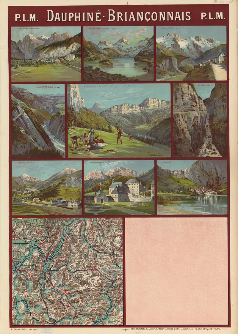 Plm Dauphine Brianconnais Alpes Du Dauphine Et Du Brianconnais Wall Art by Frederic Hugo d’Alési - High-Resolution Digital Print