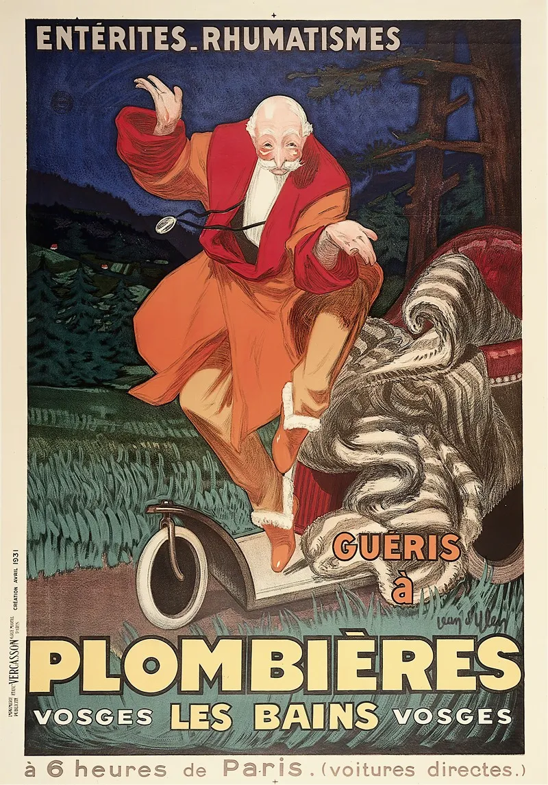 Plombieres Les Bains Wall Art by Leonetto Cappiello - High-Resolution Digital Print