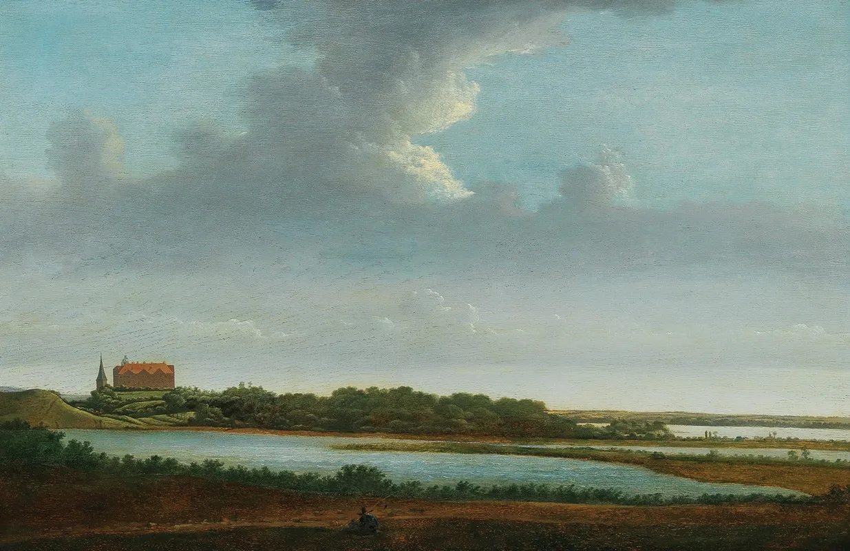 Plon Castle Schleswig Holstein From The Southwest Wall Art by Pieter Jansz. - High-Resolution Digital Print