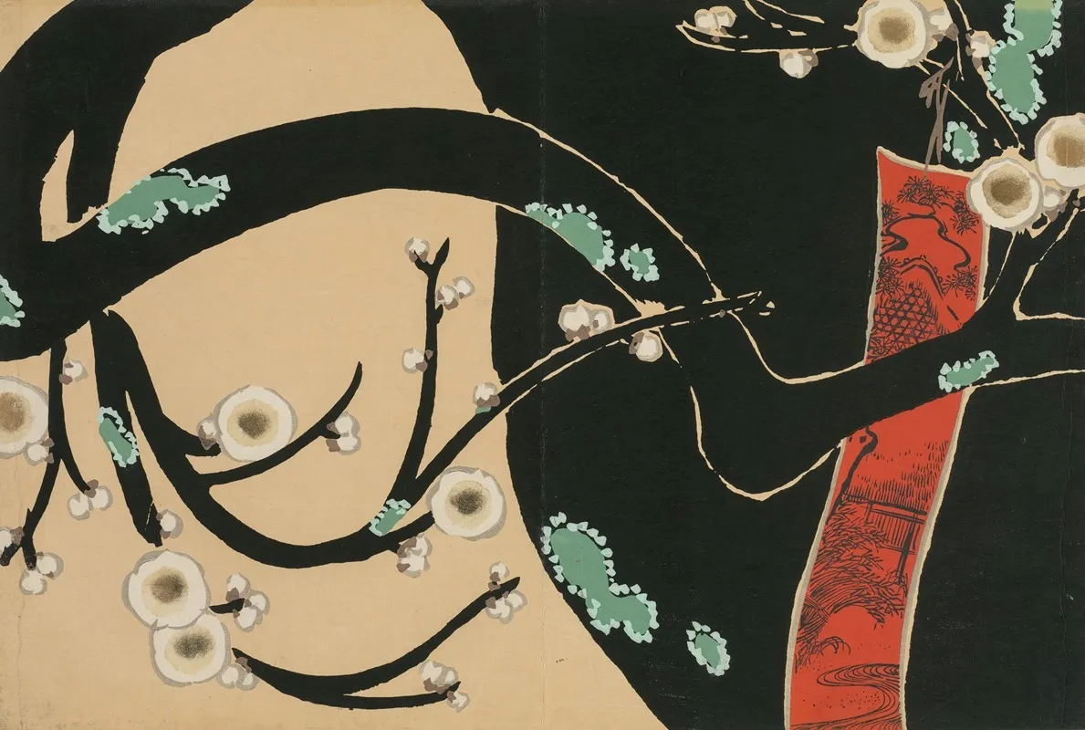 Plum Ume Wall Art by Kamisaka Sekka - High-Resolution Digital Print