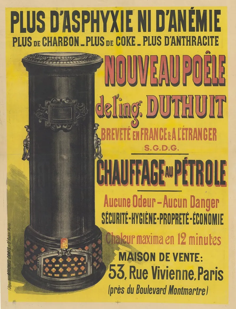 Plus Daphyxie Ni Danemie Nouveau Poele De Lingenieur Duthuit Wall Art by Imp. Camis - High-Resolution Digital Print