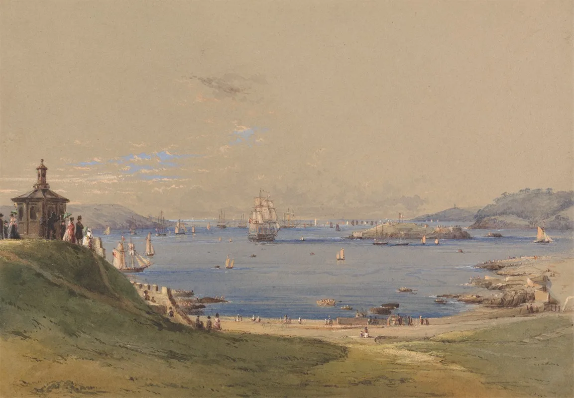 Plymouth Sound From The Hoe Wall Art by Nicholas Condy - High-Resolution Digital Print