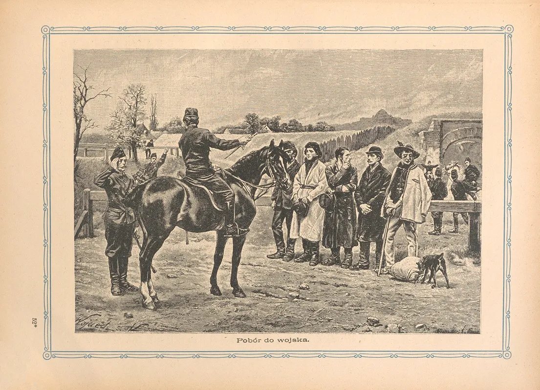 Pobor Do Wojska Wall Art by Otto Bitschnau - High-Resolution Digital Print