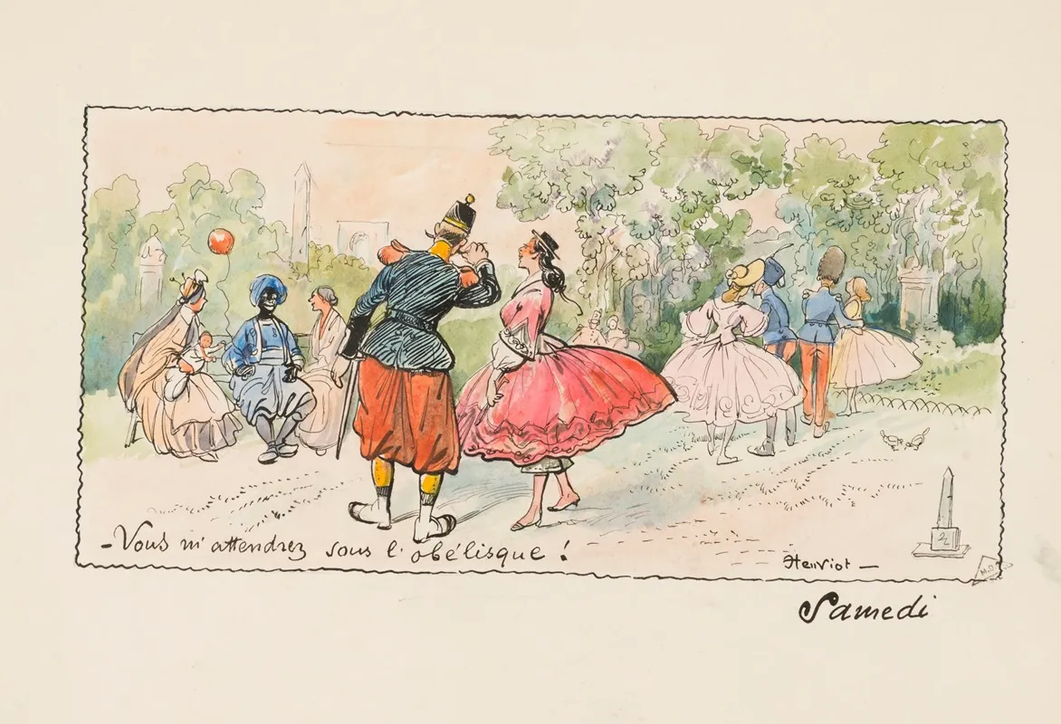 Pochette De La Marraine Samedi Wall Art by Henri Maigrot - High-Resolution Digital Print