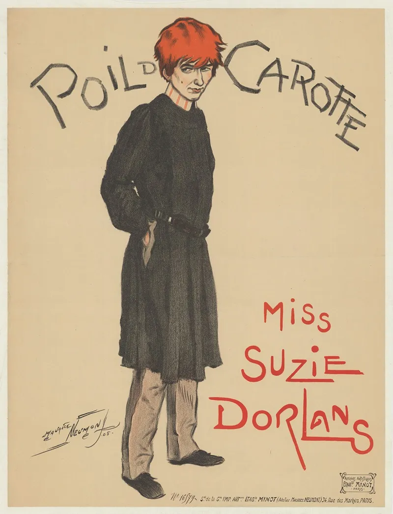 Poil De Carotte Miss Suzie Dorlans Wall Art by Maurice Louis Henri Neumont - High-Resolution Digital Print