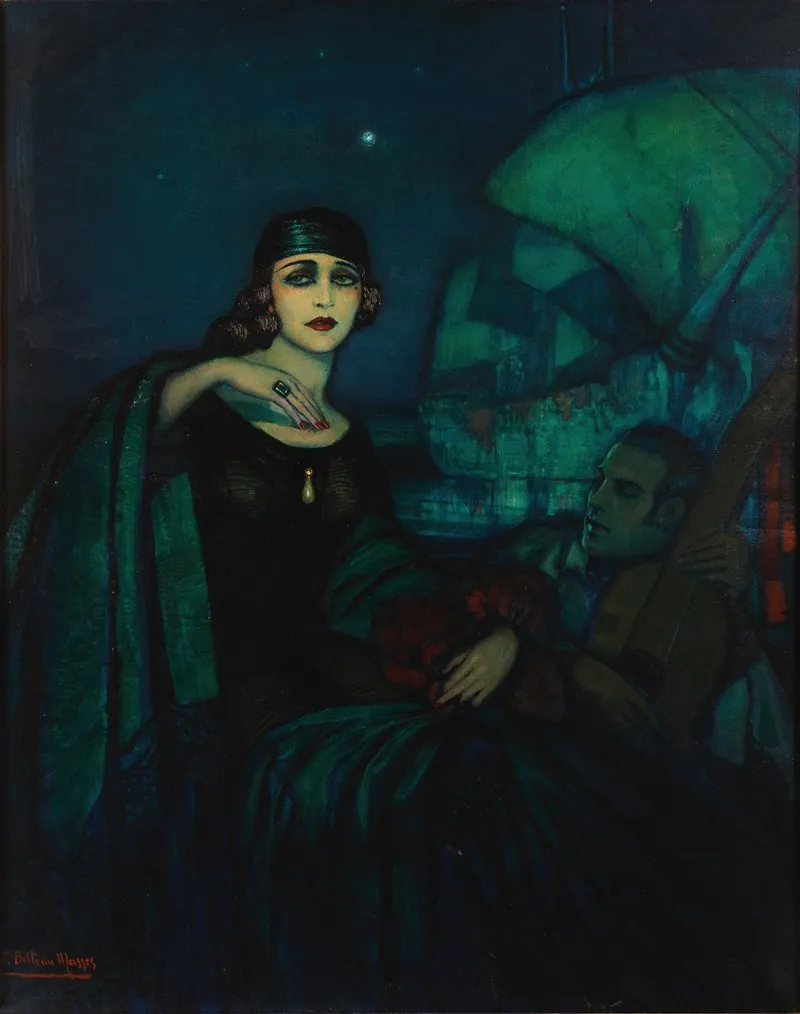 Pola Negri Y Rudolph Valentino Wall Art by Federico Beltrán Massés - High-Resolution Digital Print