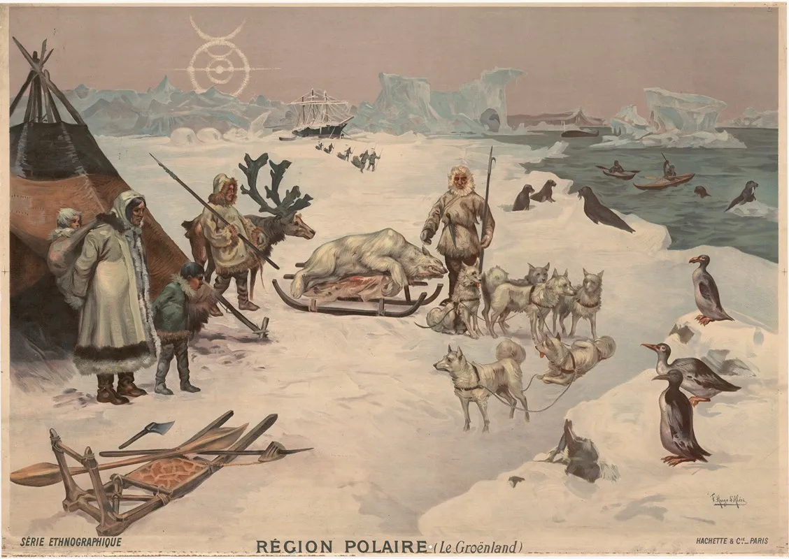 Polar Region Greenland Wall Art by Frederic Hugo d’Alési - High-Resolution Digital Print