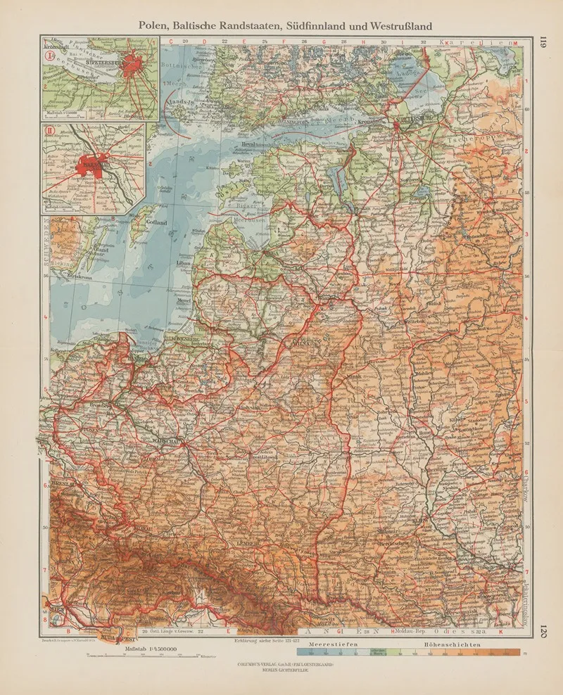 Polen Baltische Randstaaten Sudfinnland Und Westrussland Wall Art by Ernst Friedrich - High-Resolution Digital Print