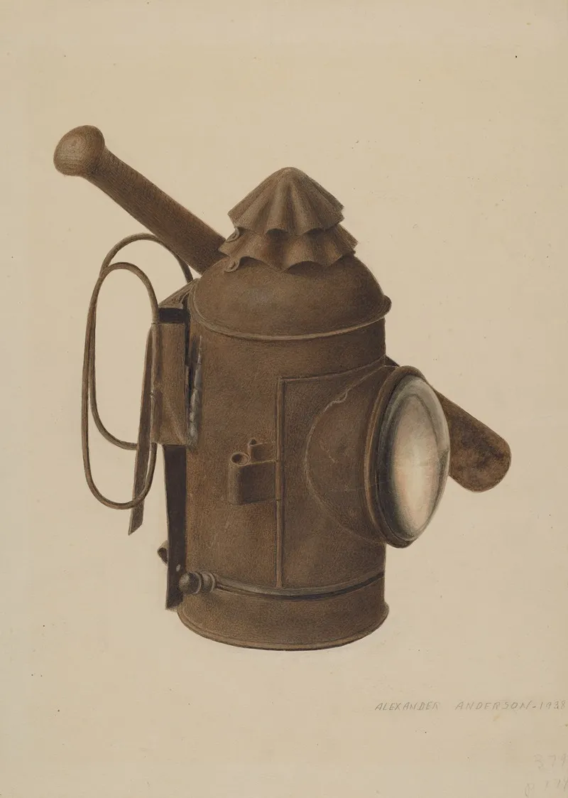 Police Lantern And Club