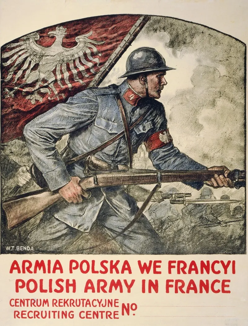 Polish Army In France Wall Art by Wladyslaw Theodore Benda - High-Resolution Digital Print