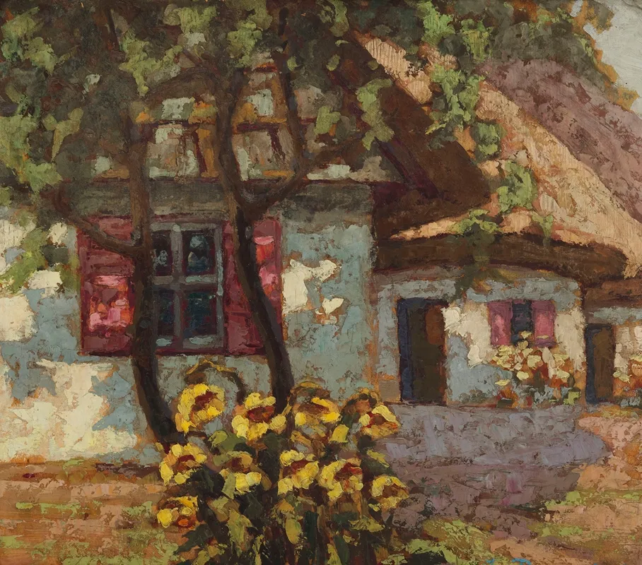 Polish Cottages Wall Art by Jan Bohuszewicz - High-Resolution Digital Print