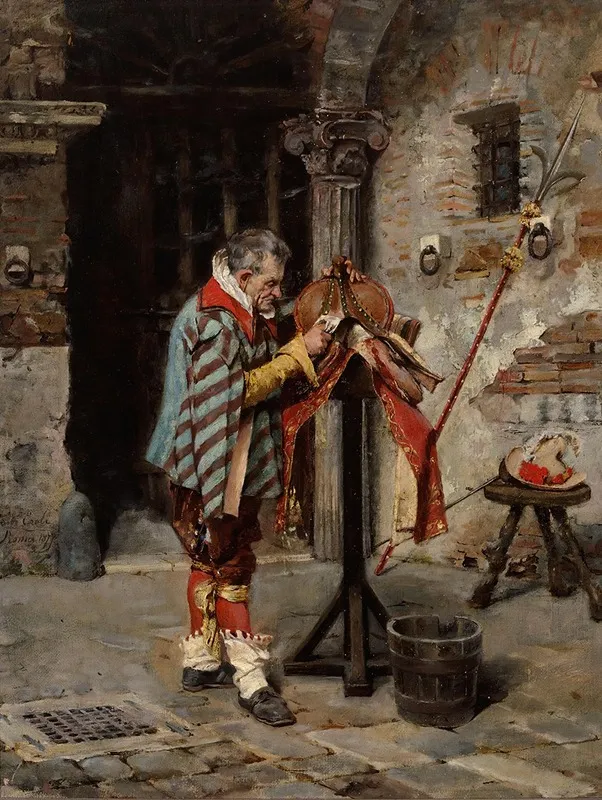 Polishing The Saddle Wall Art by Erulo Eroli - High-Resolution Digital Print