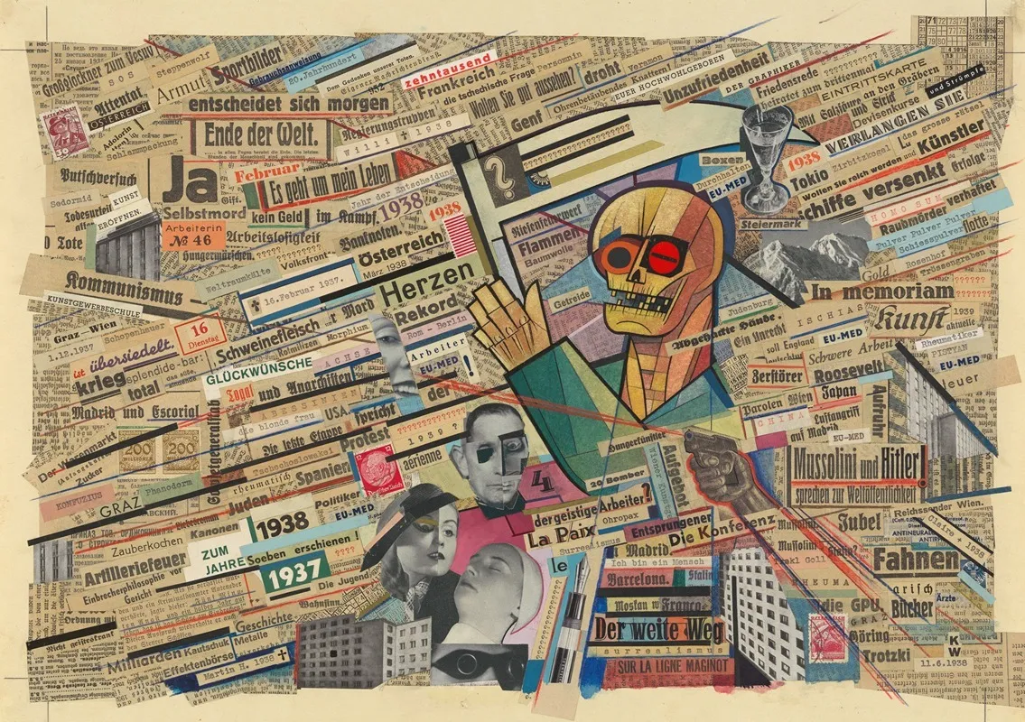 Political Collage Wall Art by Karl Wiener - High-Resolution Digital Print