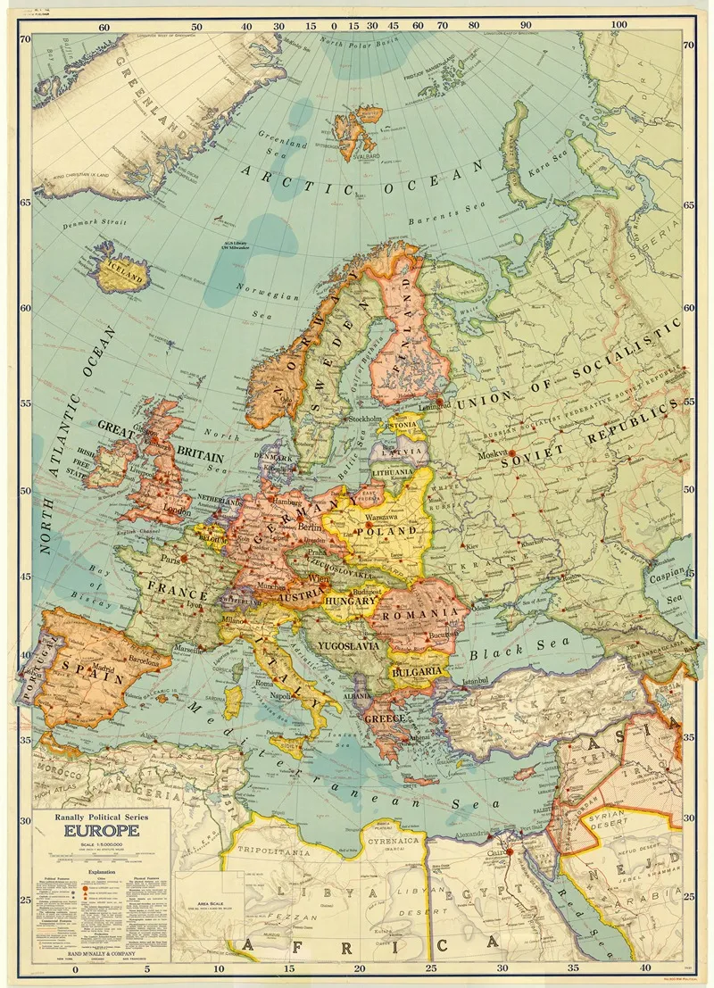 Political Map Of Europe