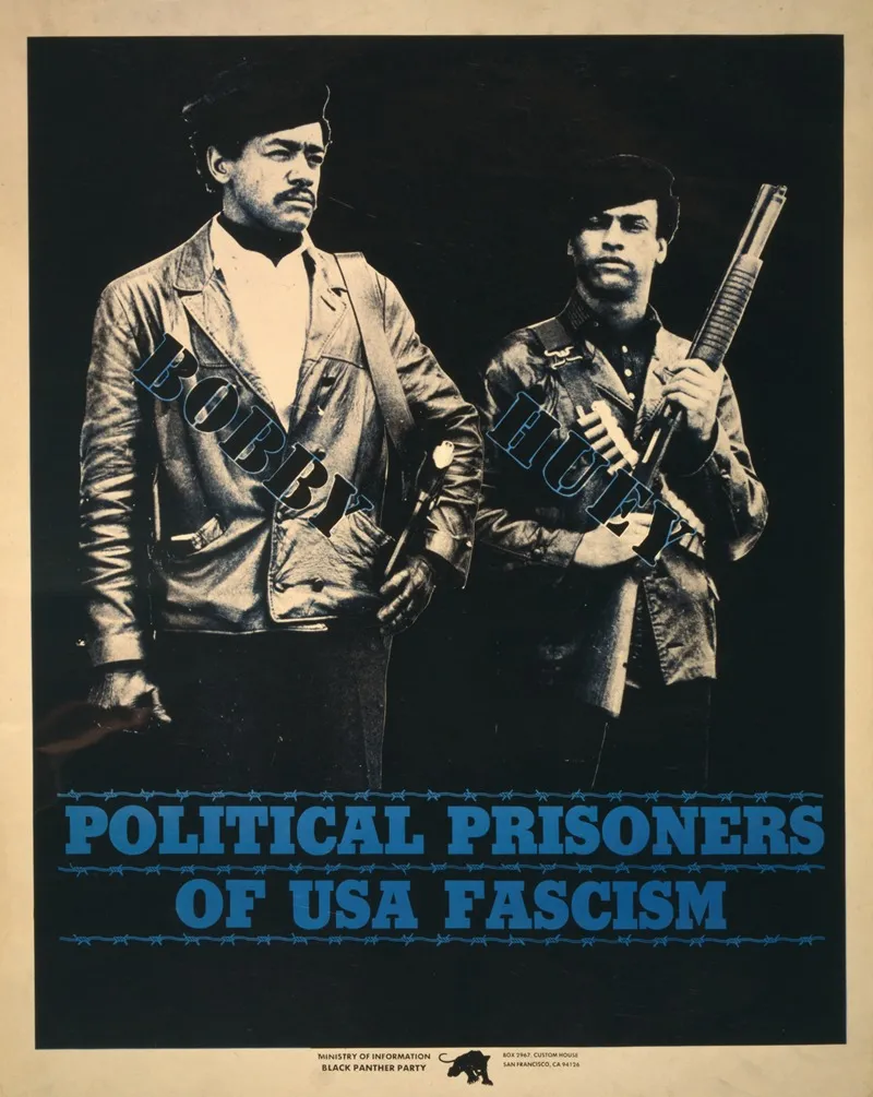 Political Prisoners Of Usa Fascism Bobby Huey Wall Art by Anonymous - High-Resolution Digital Print