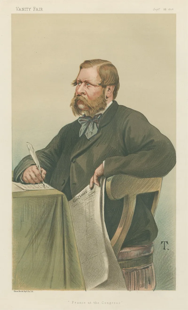 Politicians Vanity Fair France At The Congress Mr William Henry Waddington 28 September 1878