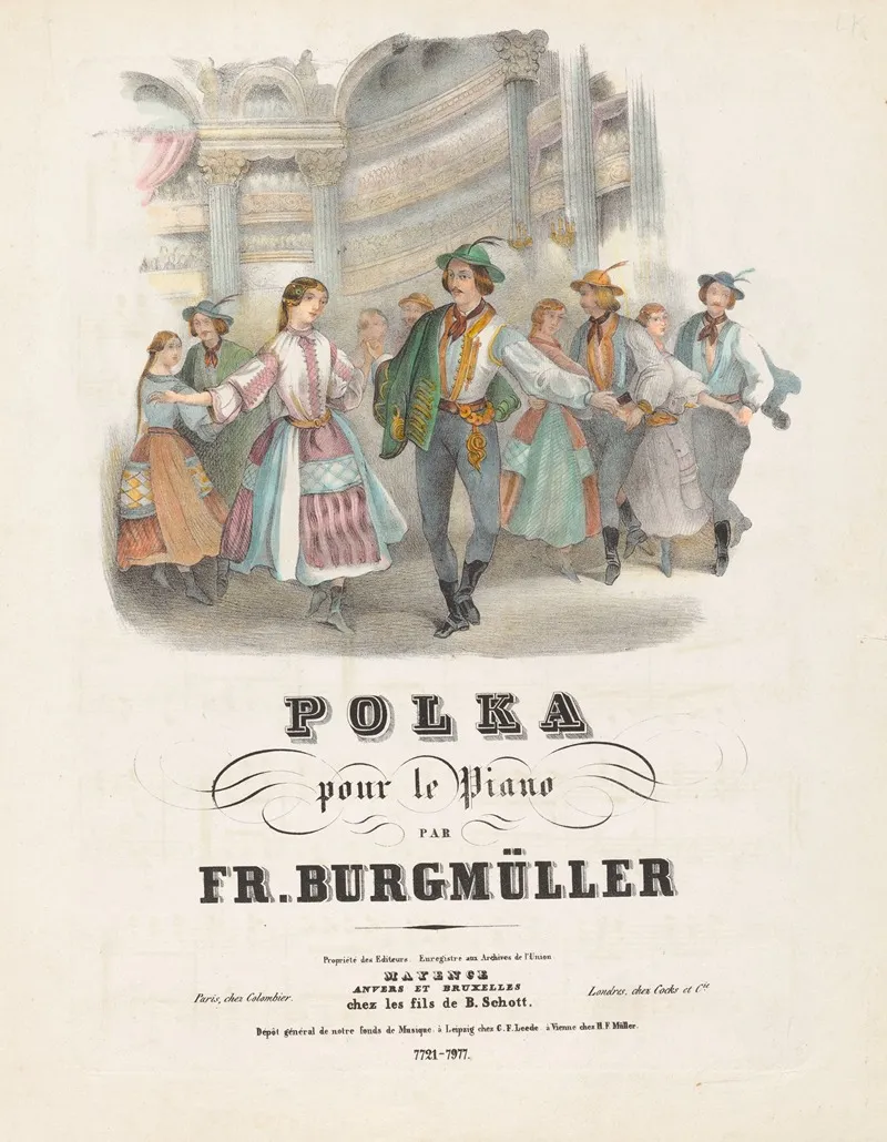 Polka Pour Le Piano Par Frederic Burgmuller Wall Art by B. Schott's Söhne - High-Resolution Digital Print