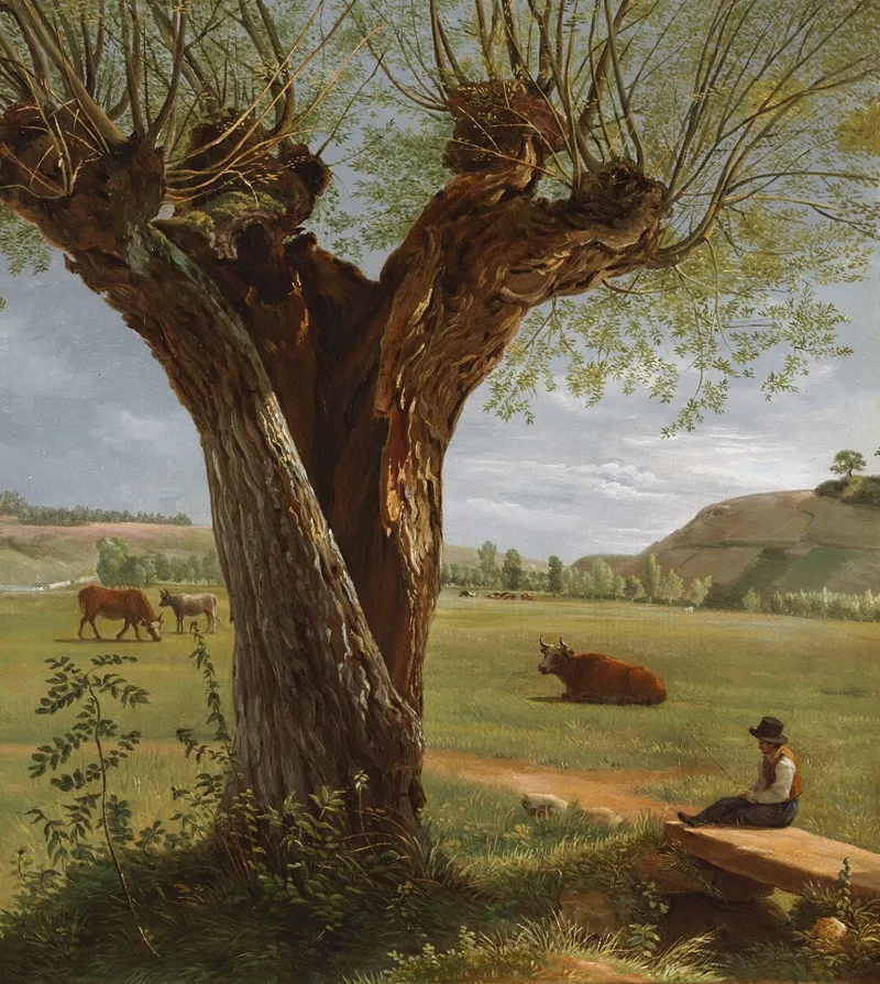 Pollard Willow Wall Art by Pierre Jean Boquet - High-Resolution Digital Print