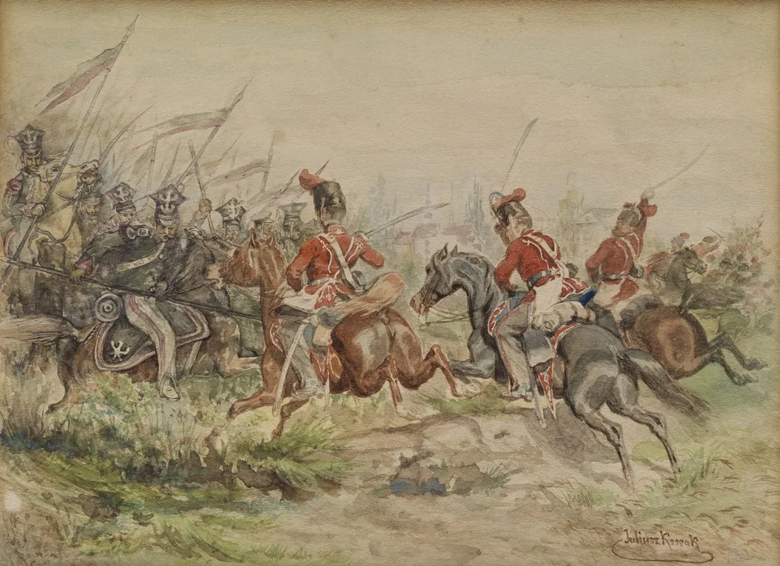 Polnische Soldaten Im Kampf