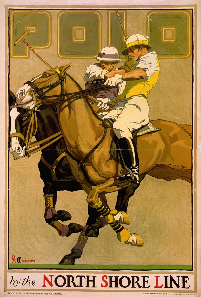 Polo By The North Shore Line Wall Art by Oscar Rabe Hanson - High-Resolution Digital Print