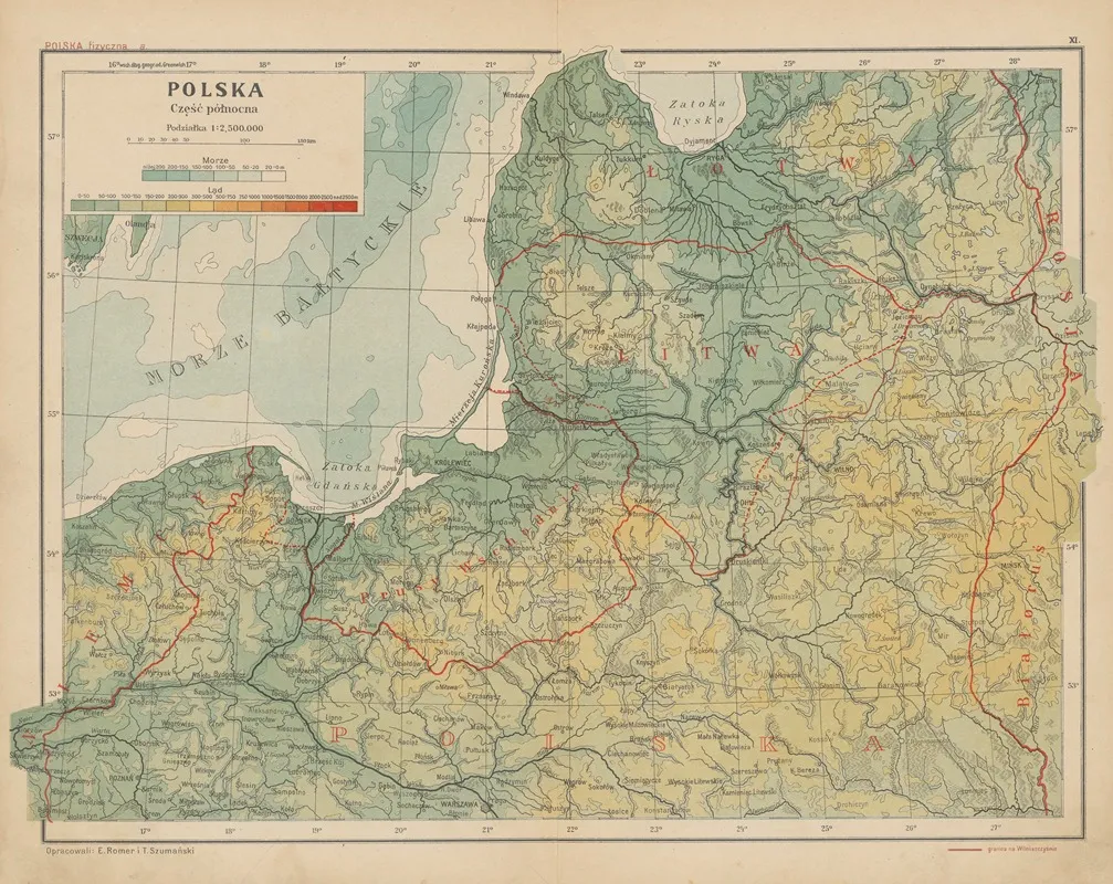 Polska‎ ‎czesc‎ ‎polnocna Wall Art by Eugeniusz Romer - High-Resolution Digital Print