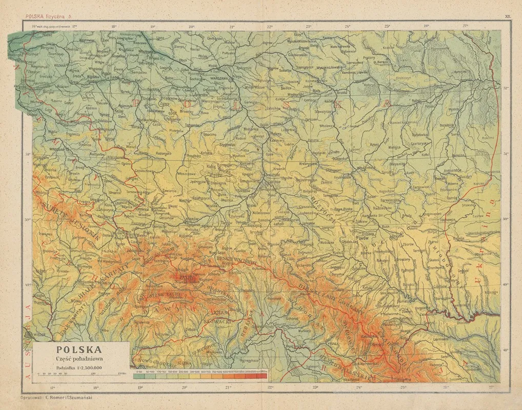 Polska‎ ‎czesc‎ ‎poludniowa Wall Art by Eugeniusz Romer - High-Resolution Digital Print