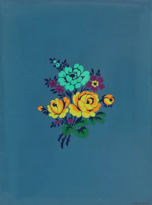 Polychrome Floral Group Iii Wall Art by Herman A. Elsberg - High-Resolution Digital Print
