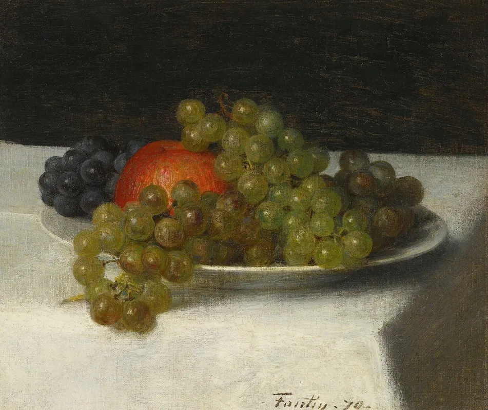 Pommes Et Raisins Wall Art by Henri Fantin-Latour - High-Resolution Digital Print