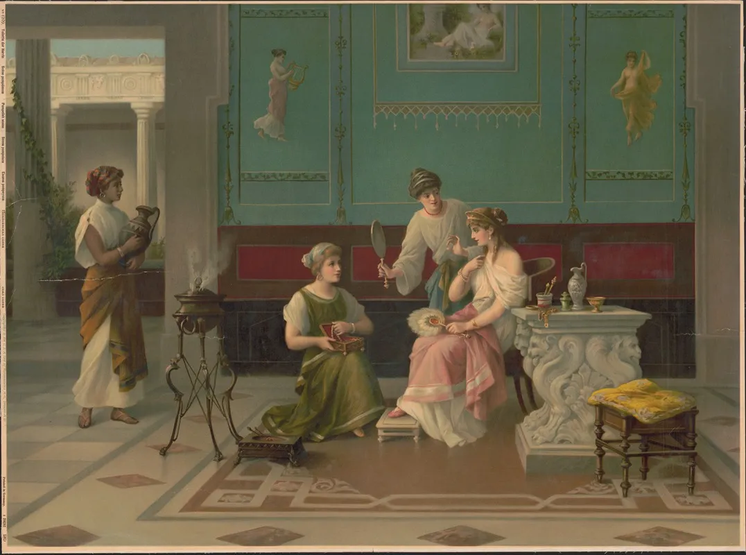 Pompeiish Scene 2 Wall Art by Kunstanstalten A.G. - High-Resolution Digital Print