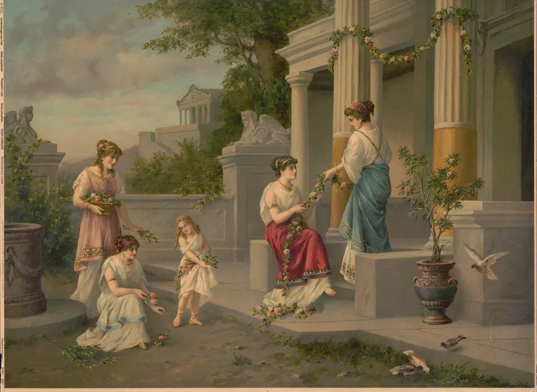 Pompeiish Scene Wall Art by Kunstanstalten A.G. - High-Resolution Digital Print