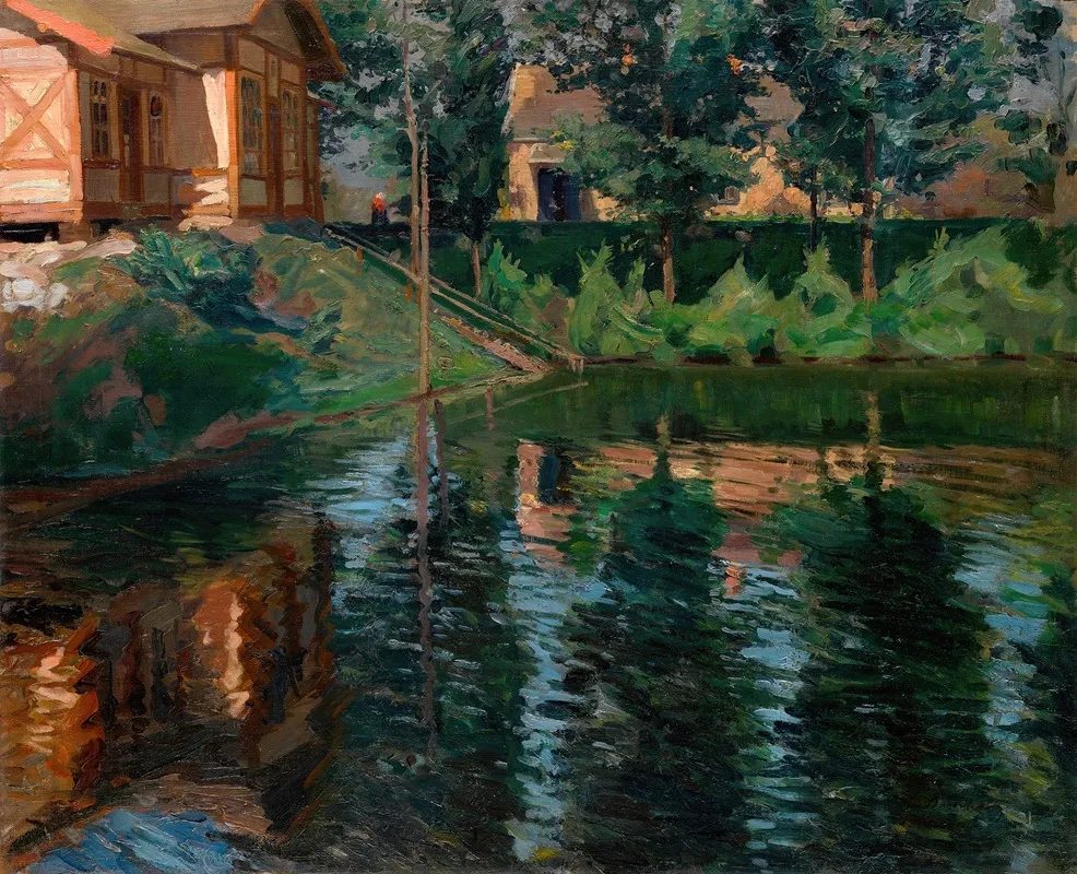 Pond By The Manor House