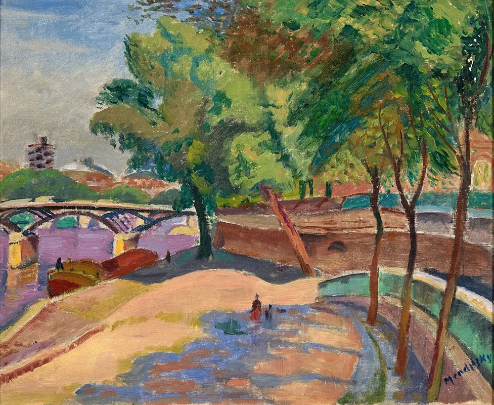 Pont Des Arts Paris 2 Wall Art by Maurice Mendjizky - High-Resolution Digital Print