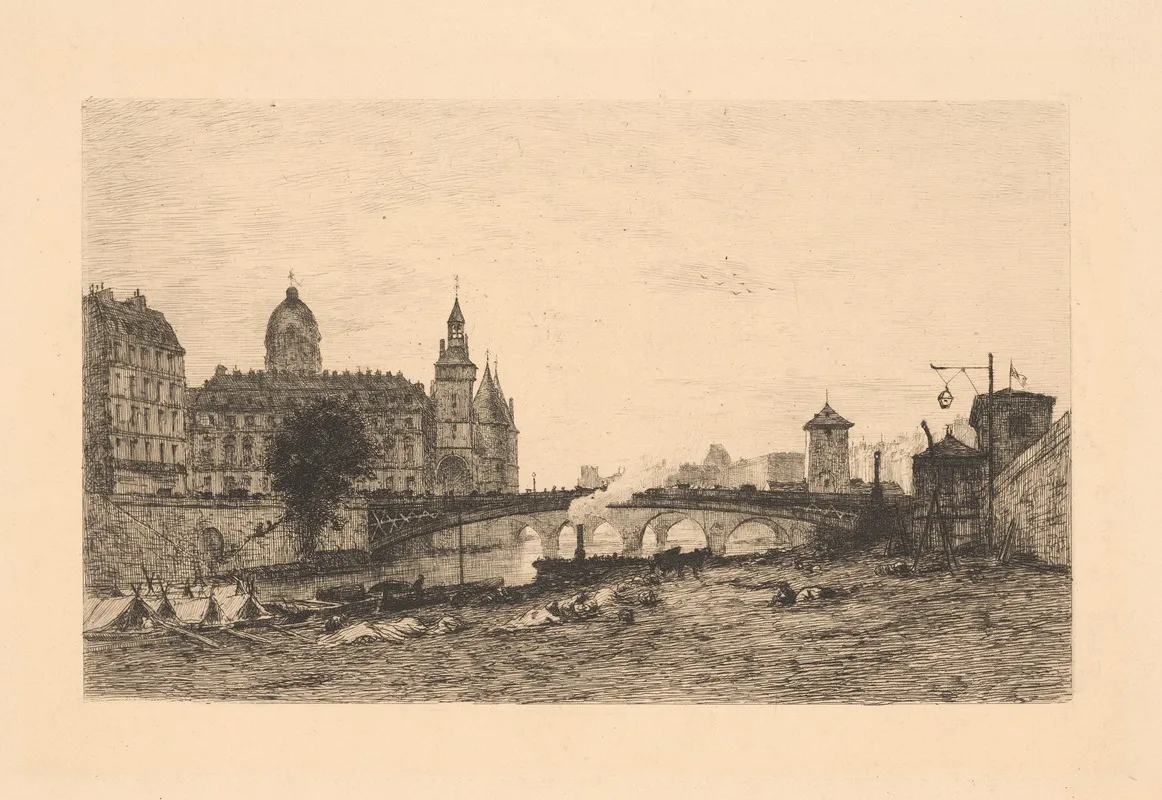Pont Neuf 3 Wall Art by Auguste Ballin - High-Resolution Digital Print