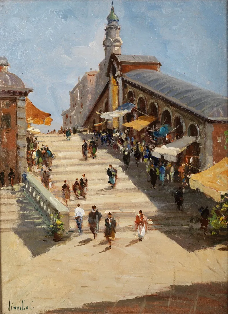 Ponte Di Rialto 2 Wall Art by Cesare Vianello - High-Resolution Digital Print