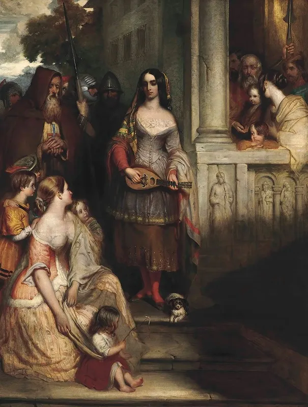 Poor Louise The Gleemaiden Wall Art by Robert Scott Lauder - High-Resolution Digital Print
