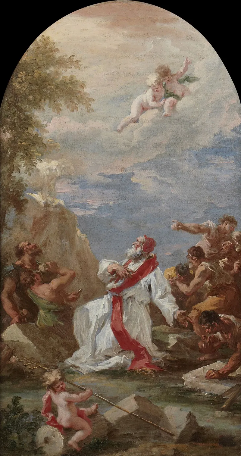 Pope Clement I Praying For Water