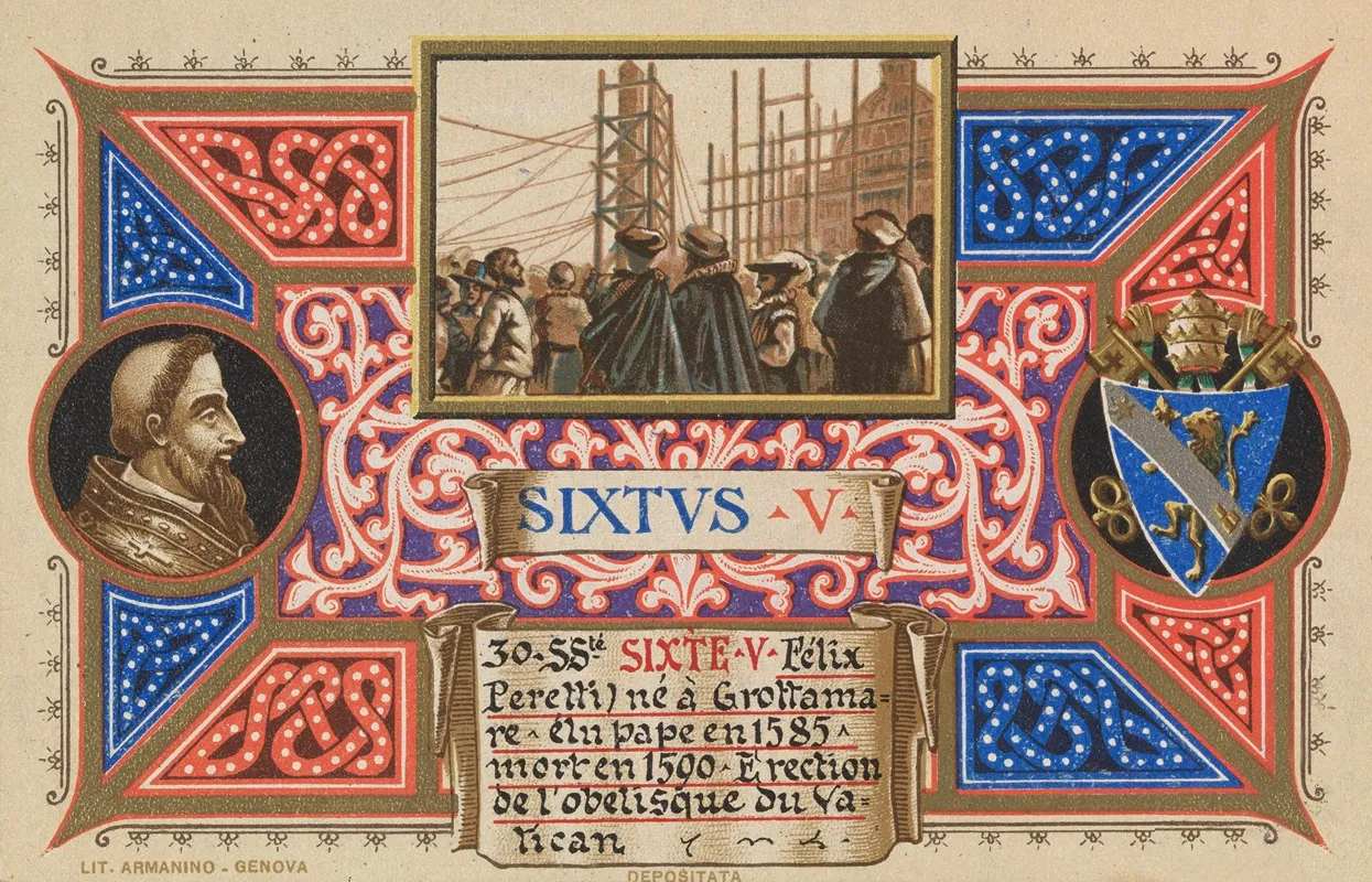 Pope Sixtus V Wall Art by Armanino - High-Resolution Digital Print