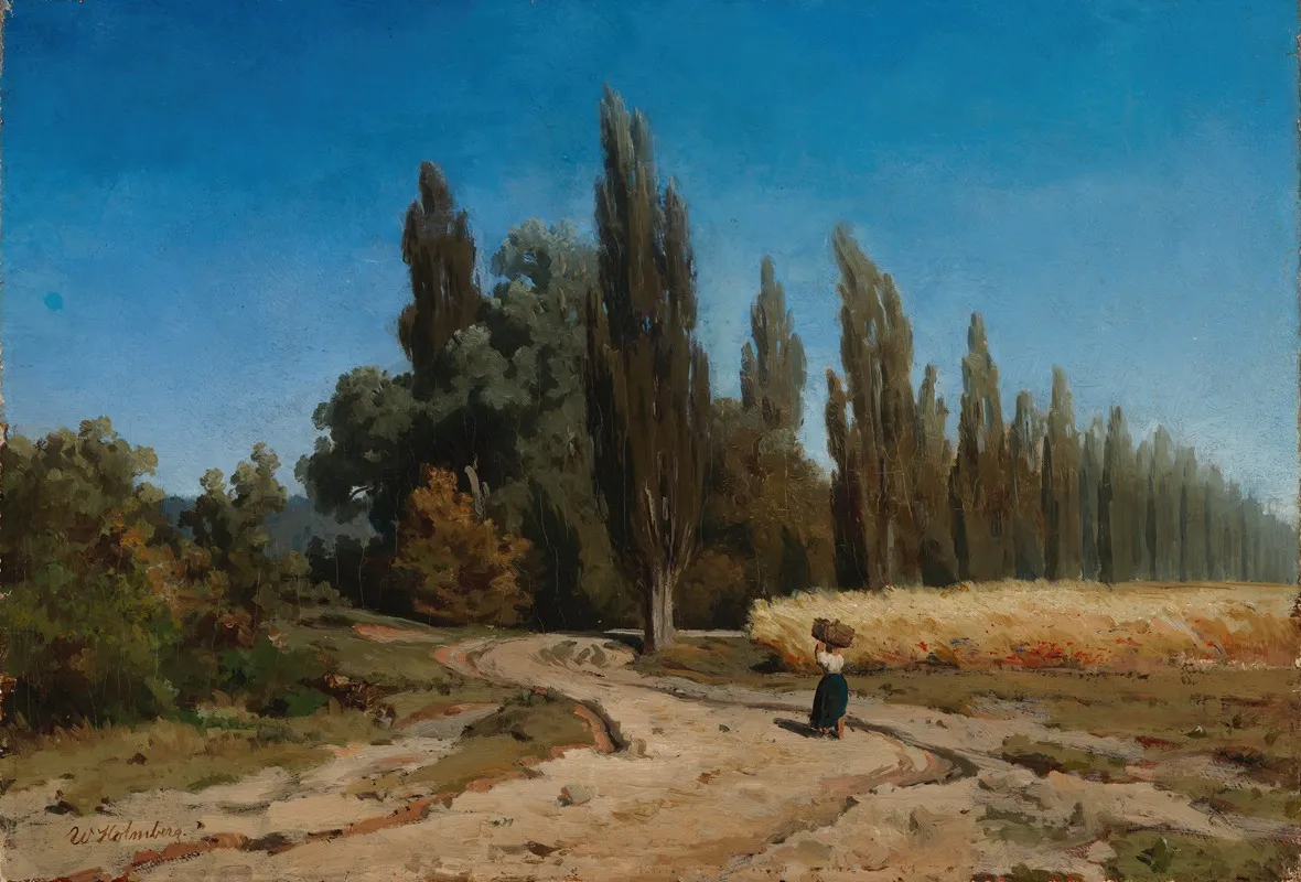 Poplar Alley Wall Art by Werner Holmberg - High-Resolution Digital Print